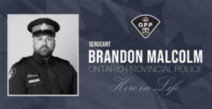 Brandon Malcolm – Ontario Police Sergeant Killed in Line-of-Duty Motorcycle Crash – Cobourg, Ontario